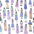💜 Lavender Outfit Girls – Sticker Pack (30 pcs)