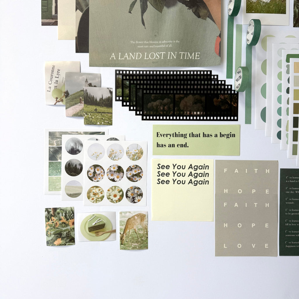 🌿 Nature Memory Collection — Luxury Collage Kit (64 pcs)