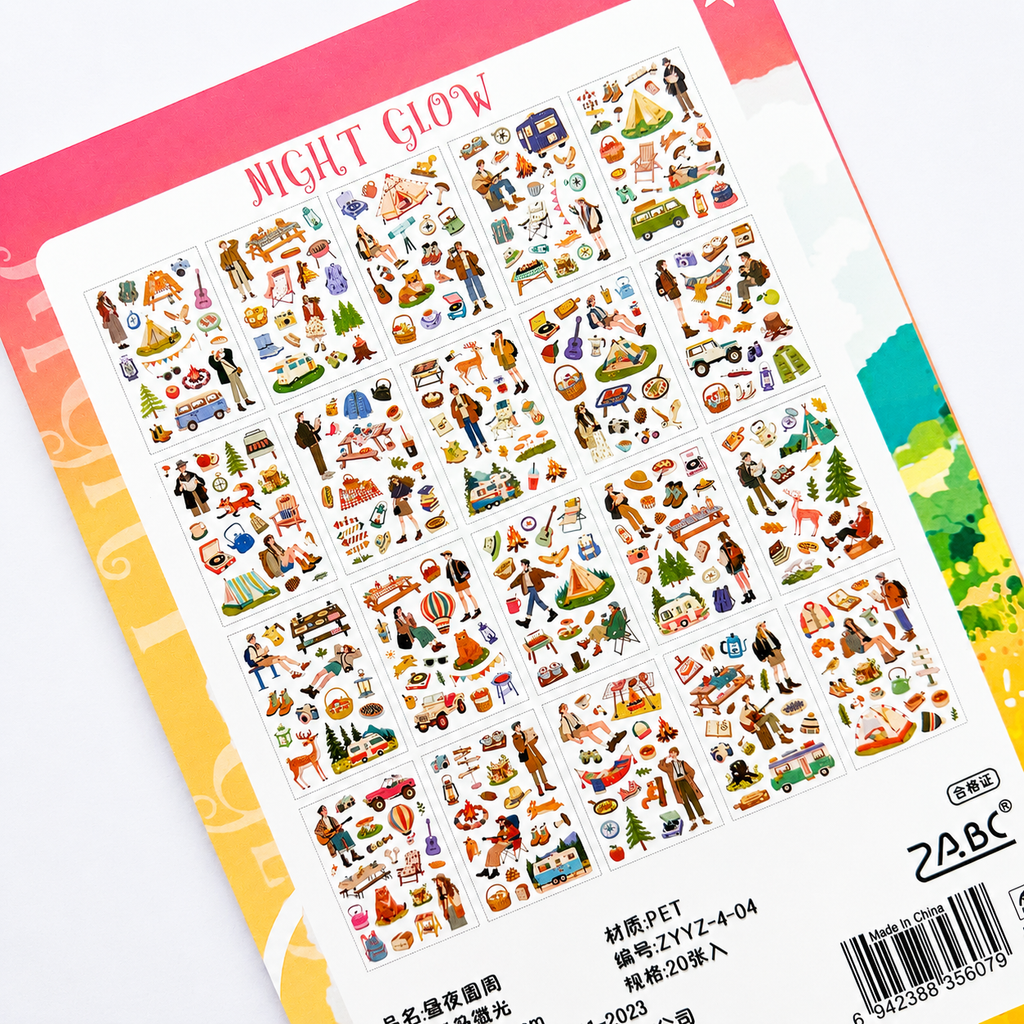 Night Glow Sticker Book | 800+ Stickers ✨