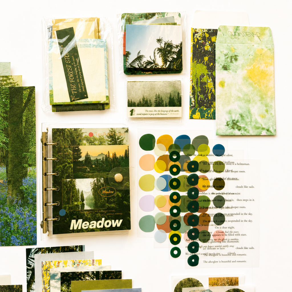🌿 Forest Story Scrapbook Set (105 Pieces) 🌿