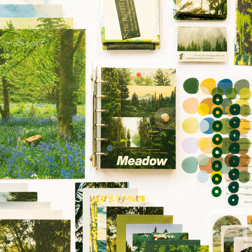 🌿 Forest Story Scrapbook Set (105 Pieces) 🌿