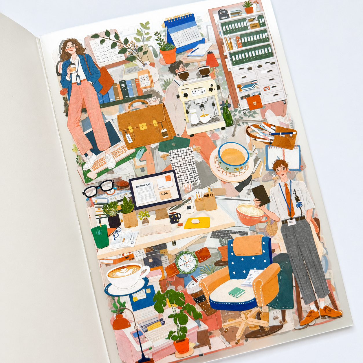 Morning Hustle Sticker Book | 800+ PET Stickers ☀️