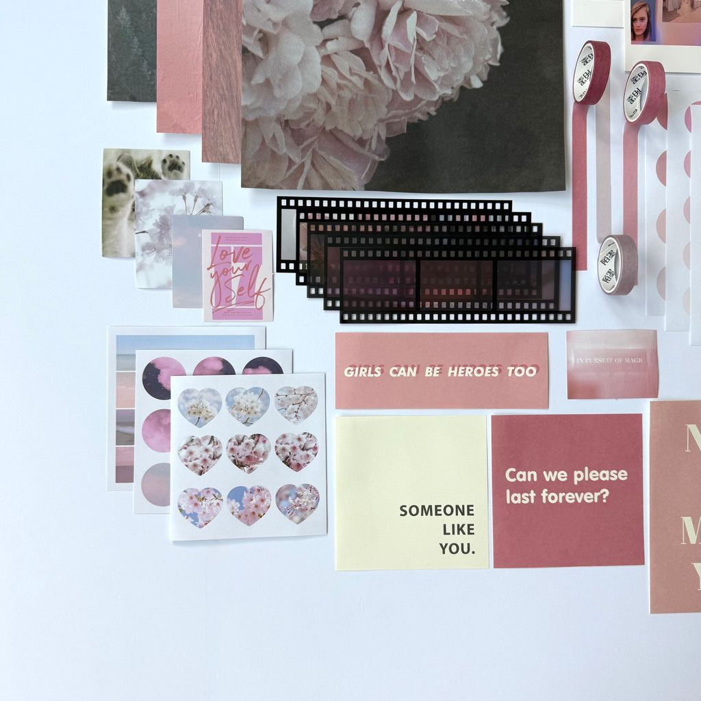 🌸 Blush Romance Archive — Luxury Collage Kit (64 pcs)