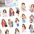 🌾 Clear Foam Fragments of Memories — 100-Piece Sticker Collection