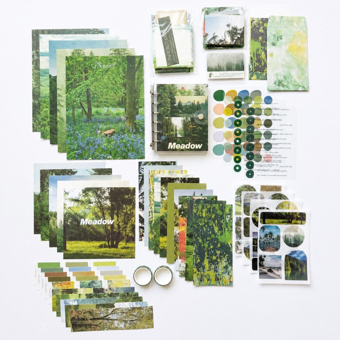 🌿 Forest Story Scrapbook Set (105 Pieces) 🌿