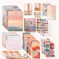🌅 Sunset Glow Scrapbook Set (105 Pieces) 🌅