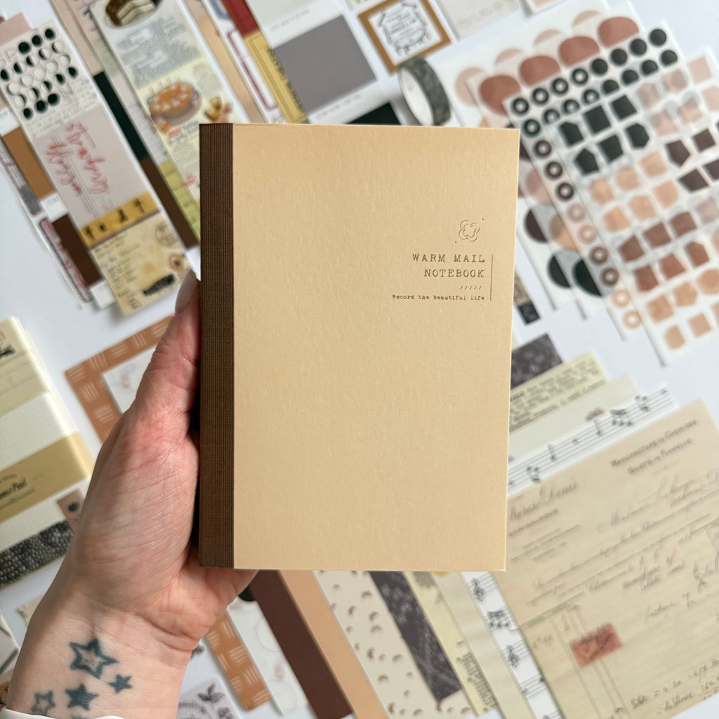 🤎 Golden Notes Paper Ritual Set — Vintage Archive Edition