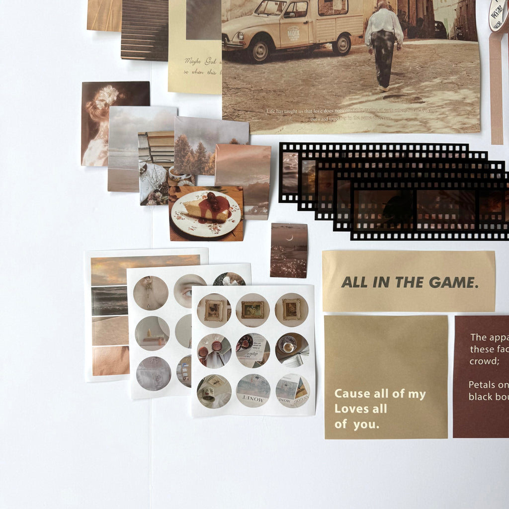 🤎 Spain Vintage Atelier — Luxury Collage Kit (64 pcs)