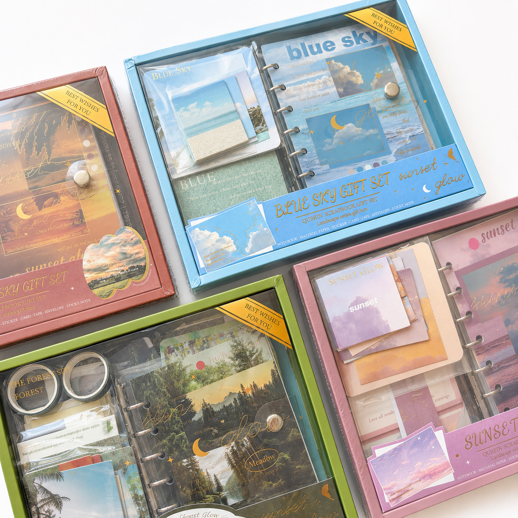 ☁️ Blue Sky Scrapbook Set (105 Pieces) ☁️