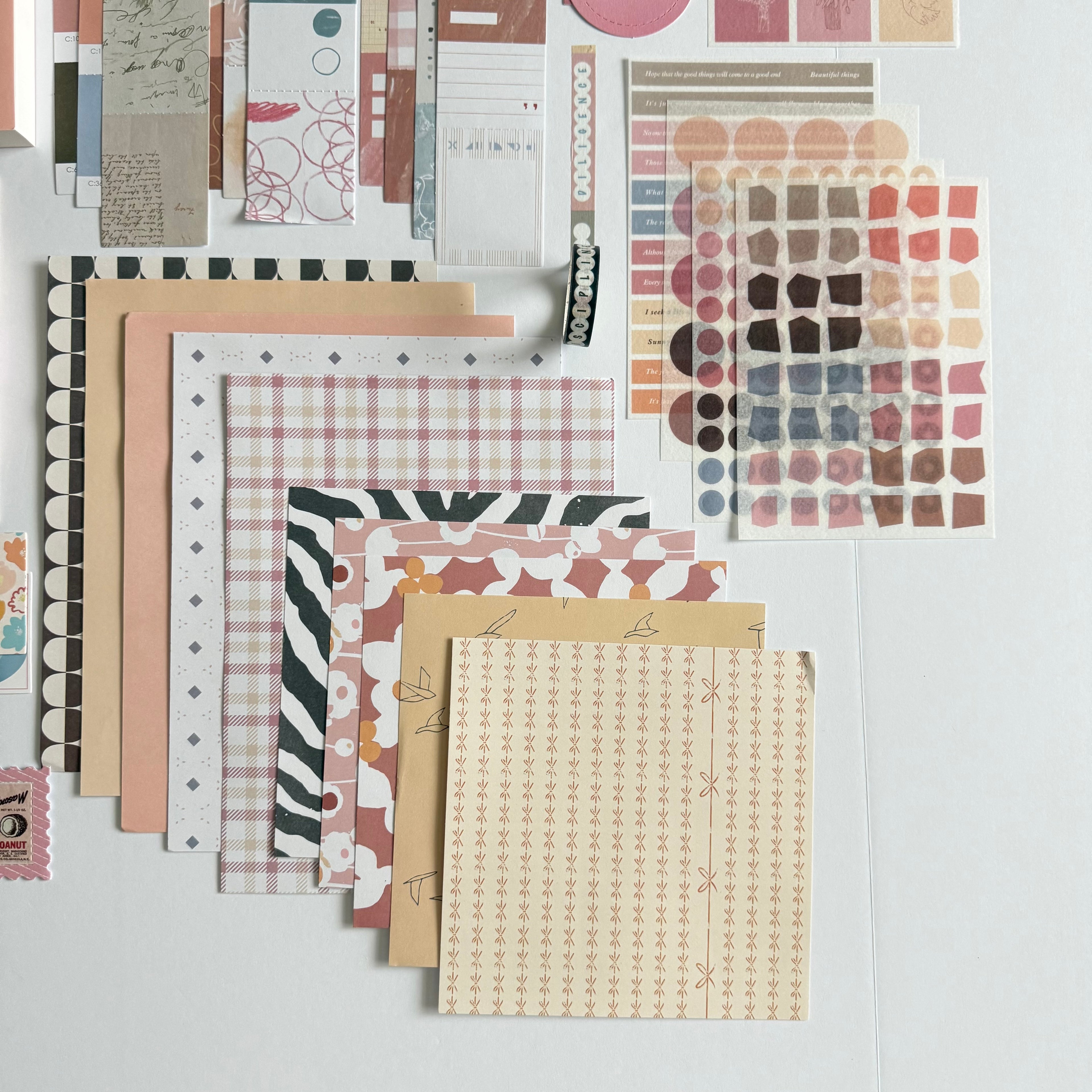💗 Golden Notes Paper Ritual Set — Blush Mood Edition