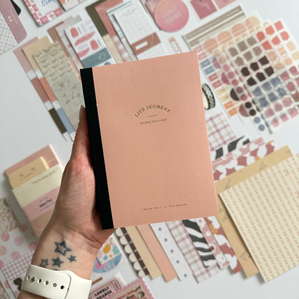 💗 Golden Notes Paper Ritual Set — Blush Mood Edition