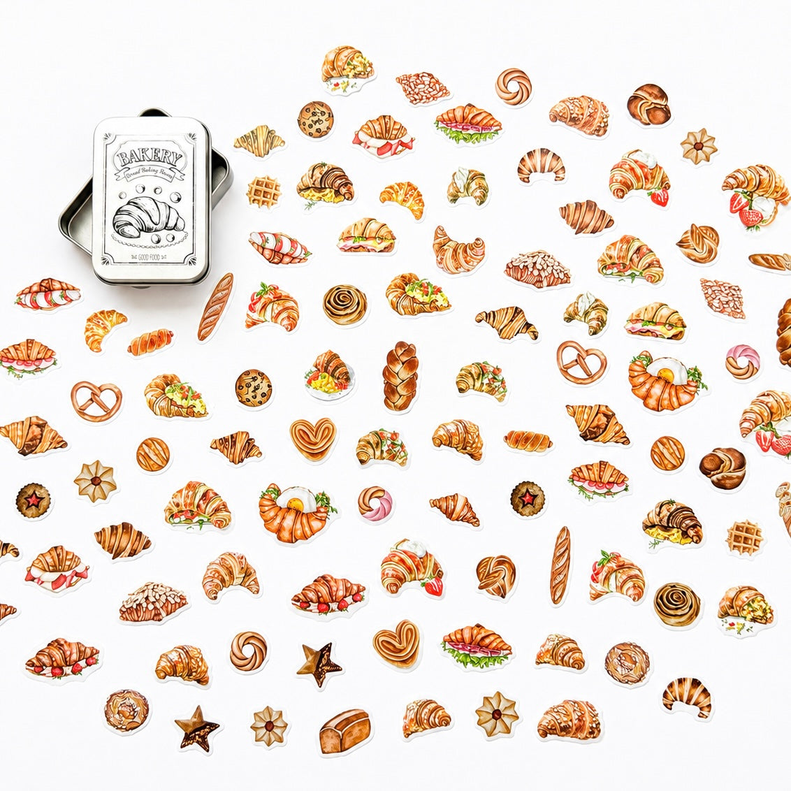 Bakery Croissant Sticker Pack - 100 pcs 🥐