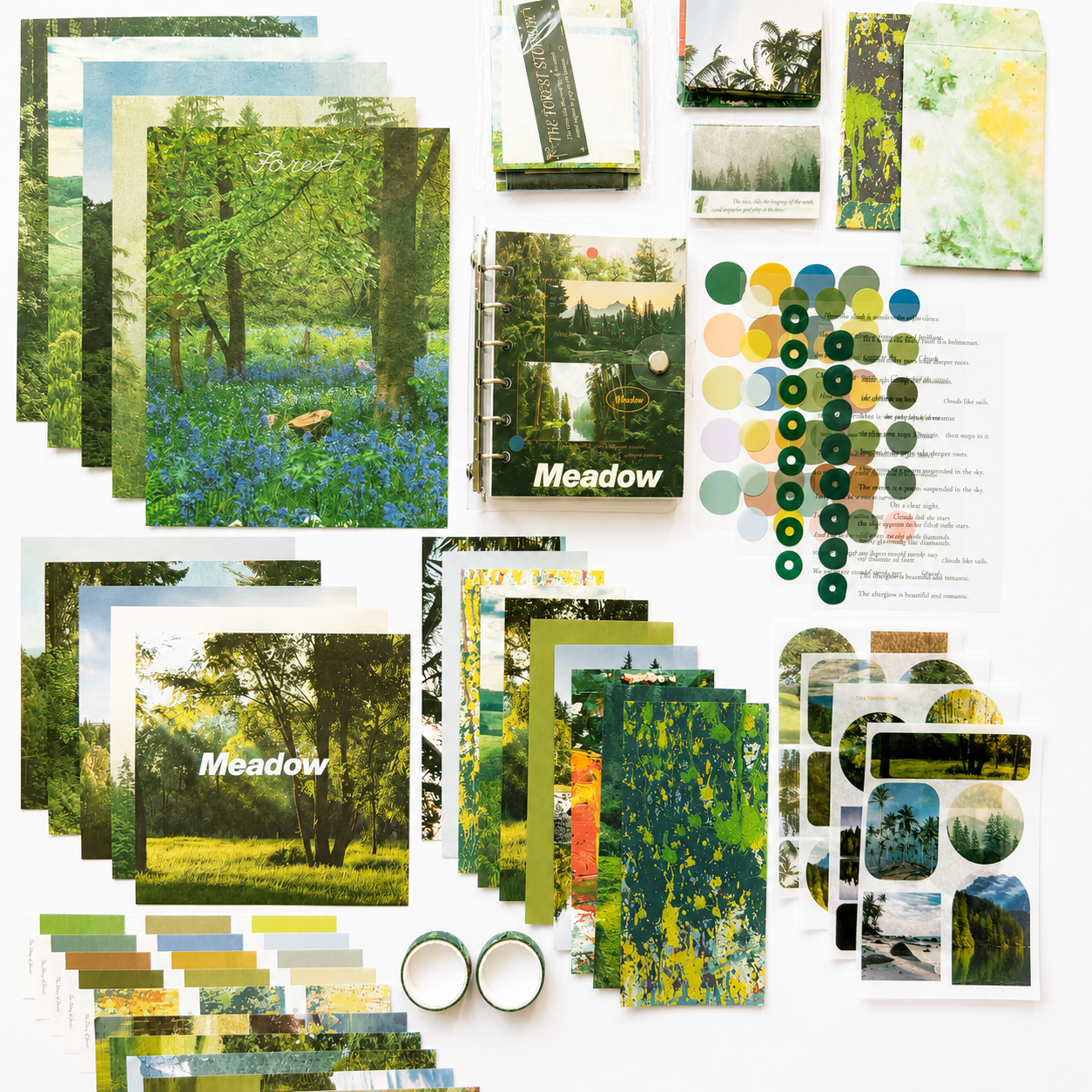 🌿 Forest Story Scrapbook Set (105 Pieces) 🌿