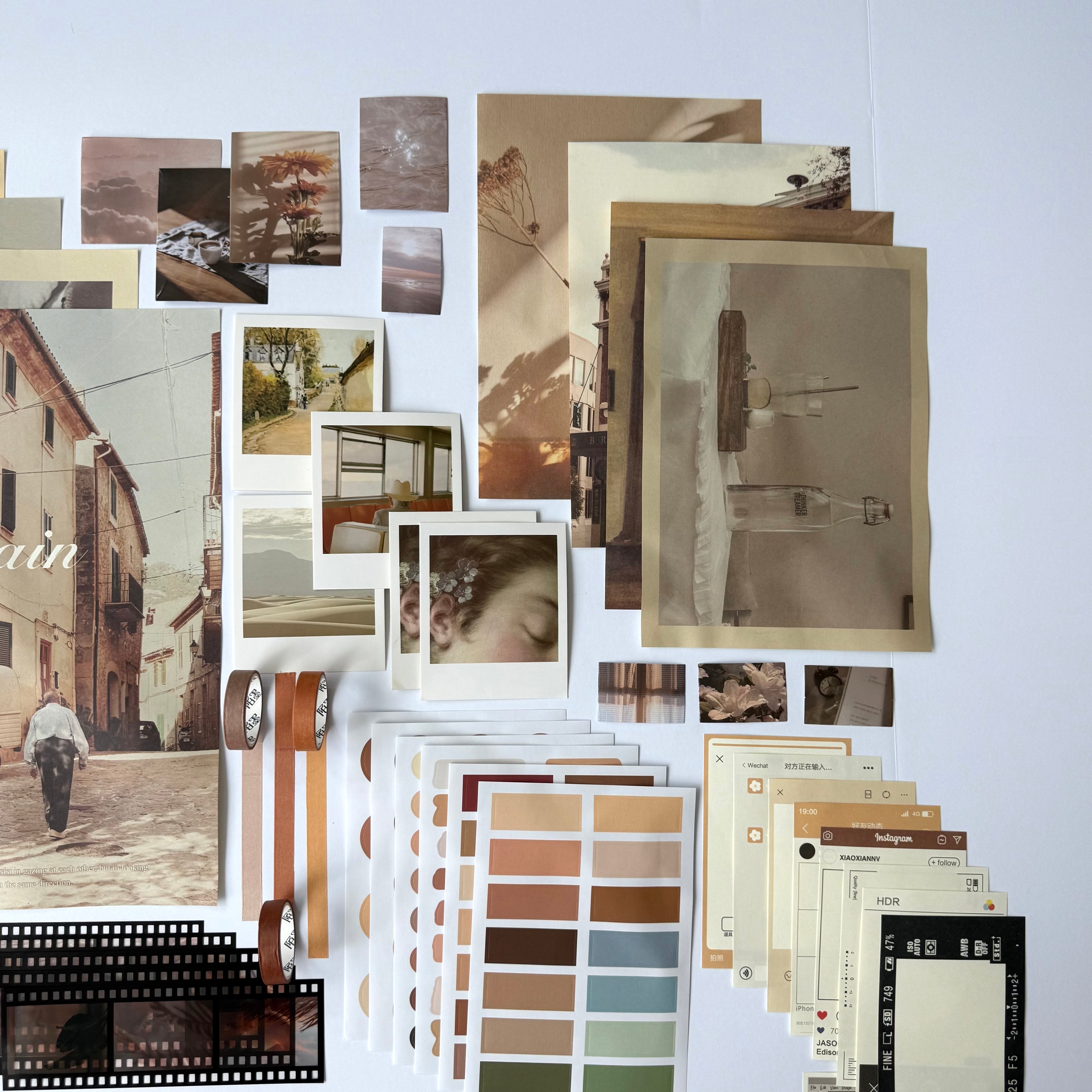 🤎 Spain Vintage Atelier — Luxury Collage Kit (64 pcs)