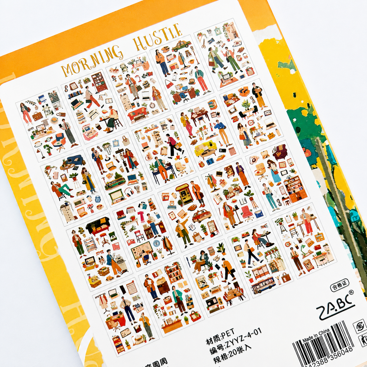 Morning Hustle Sticker Book | 800+ PET Stickers ☀️