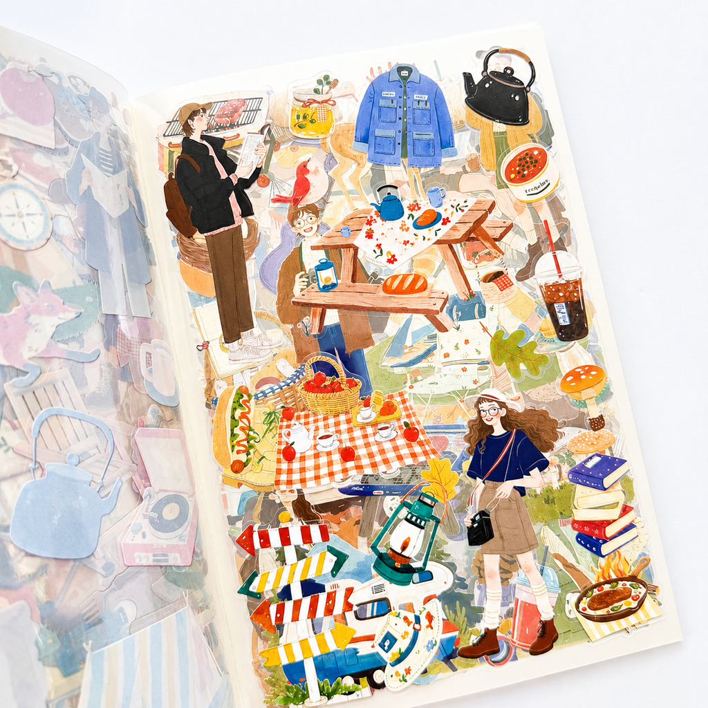 Night Glow Sticker Book | 800+ Stickers ✨