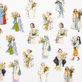 Flower Girl Sticker Pack 🌷🤍 - 20 pcs