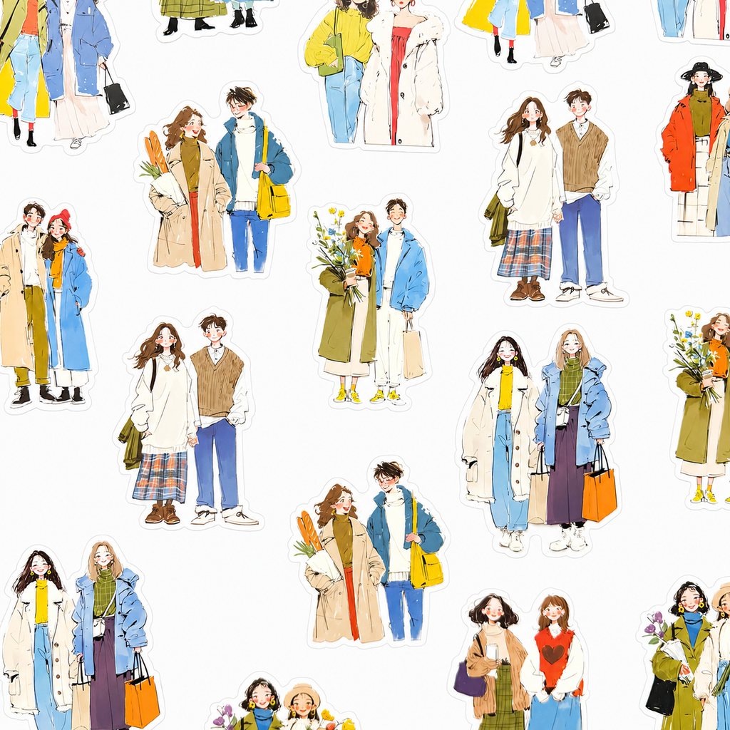 Best Friends Sticker Pack 👯‍♀️🤍 - 20 pcs