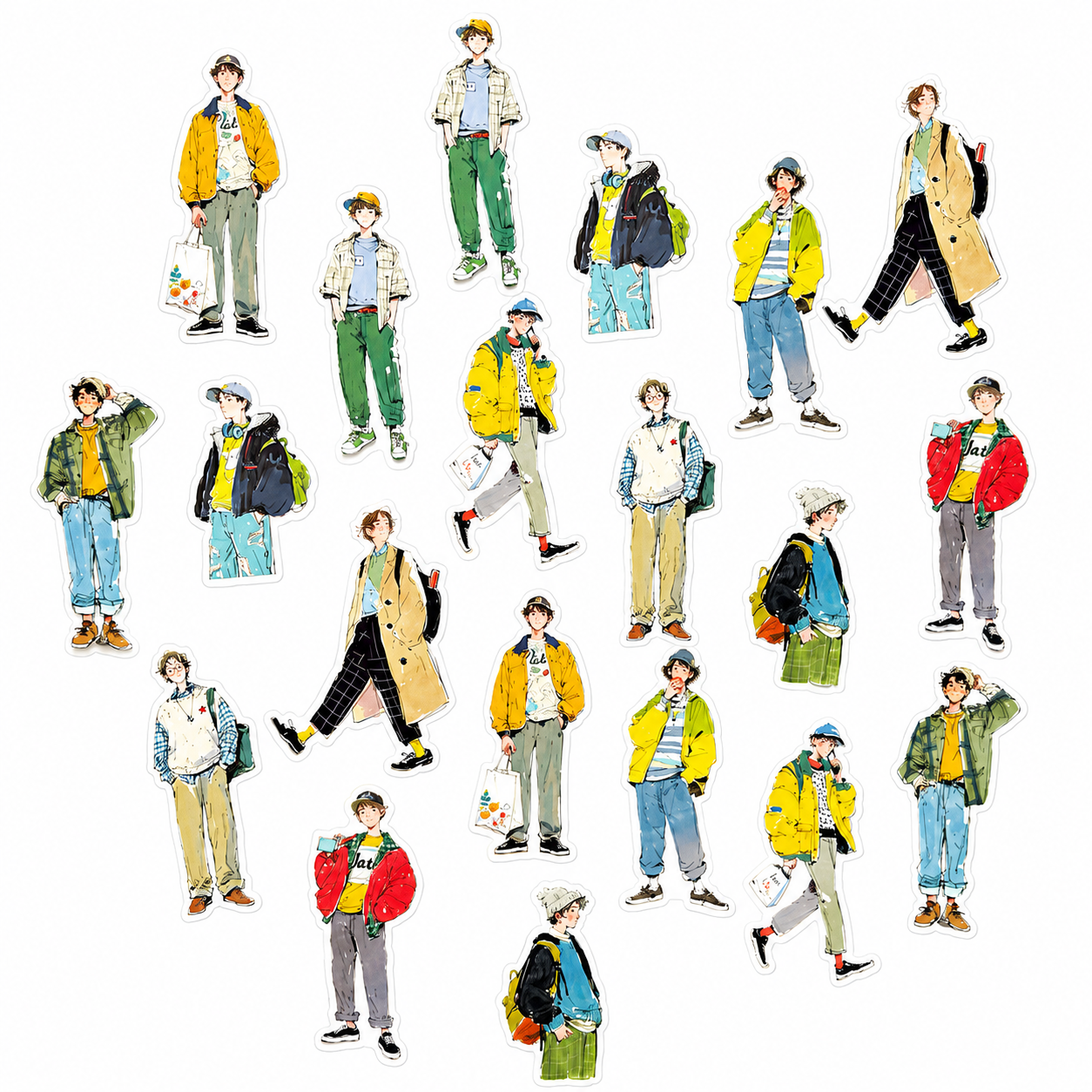 Everyday Boys Sticker Pack 👟🧢 - 20 pcs