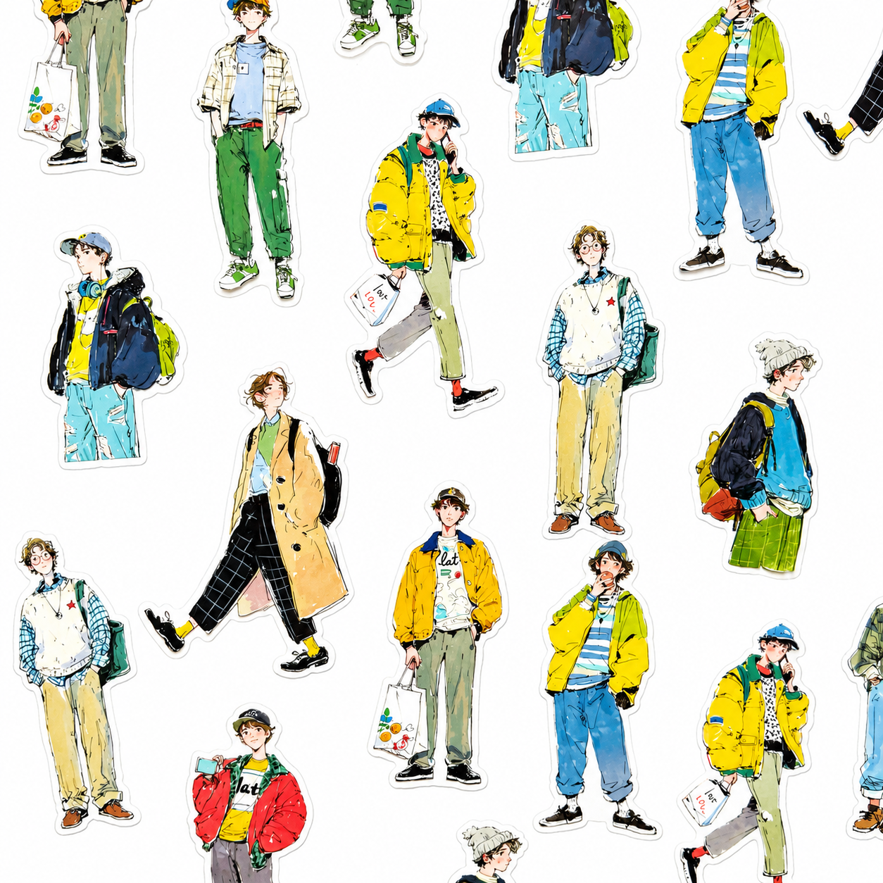 Everyday Boys Sticker Pack 👟🧢 - 20 pcs