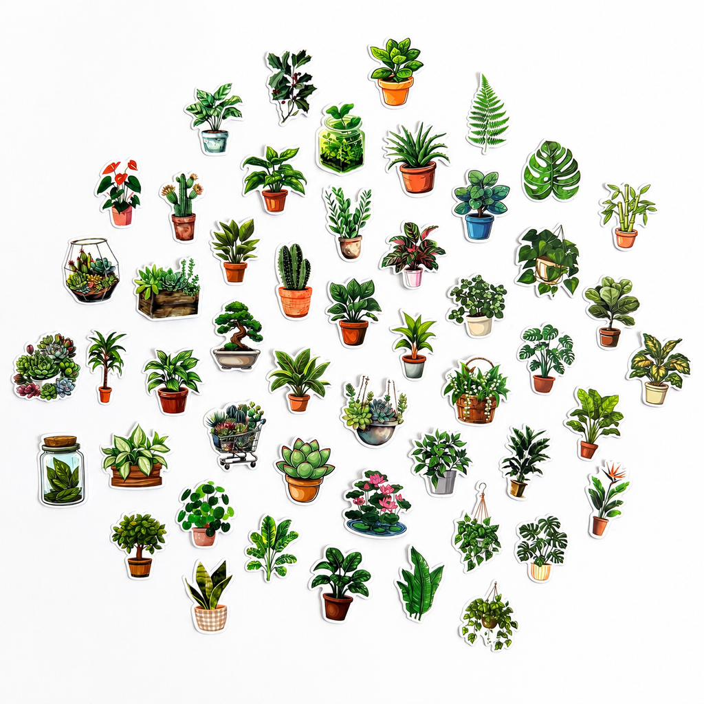 Plant Lover Sticker Pack 🌿💚 - 50 pcs