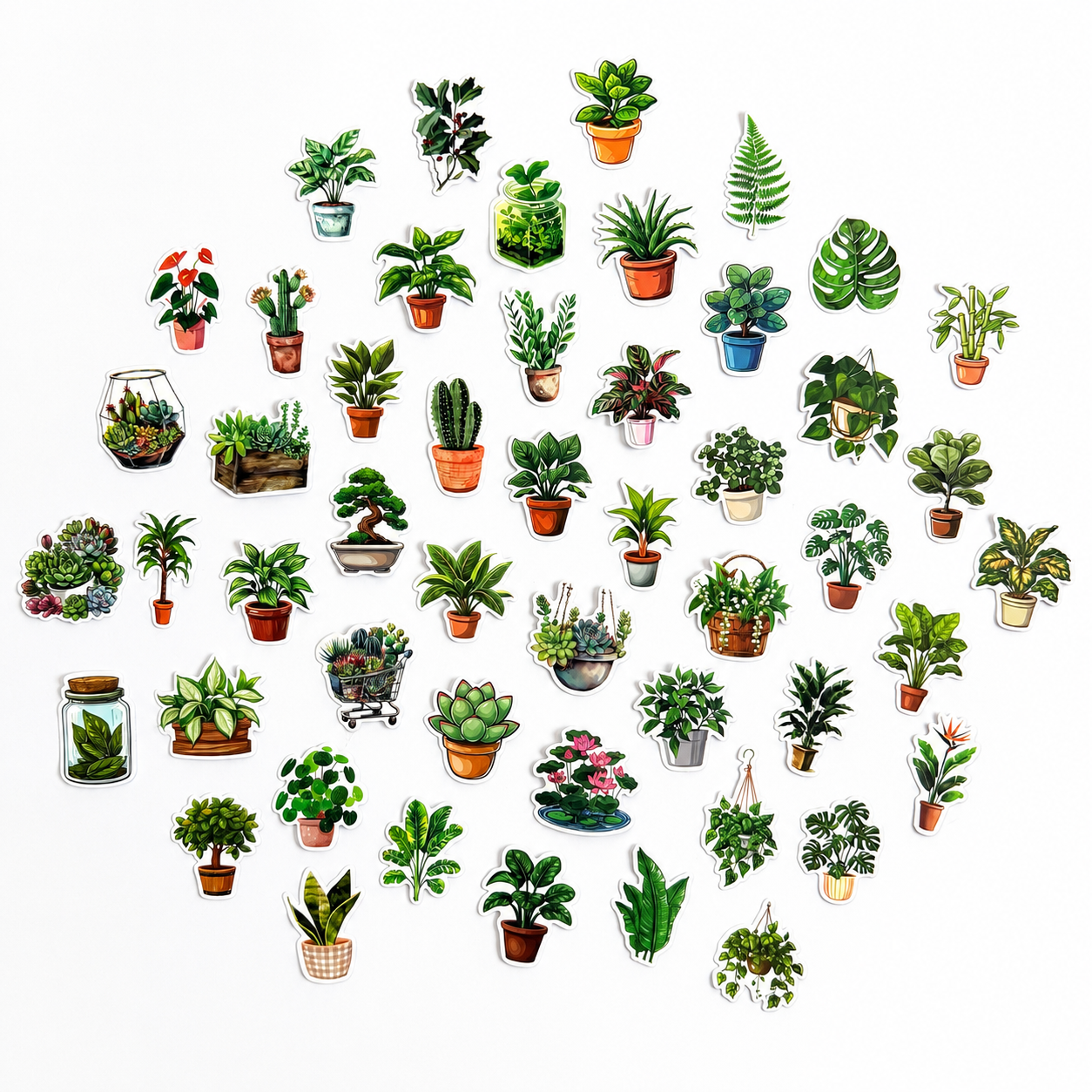 Plant Lover Sticker Pack 🌿💚 - 50 pcs