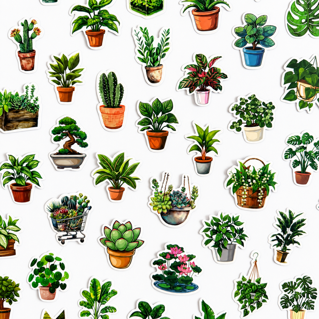 Plant Lover Sticker Pack 🌿💚 - 50 pcs