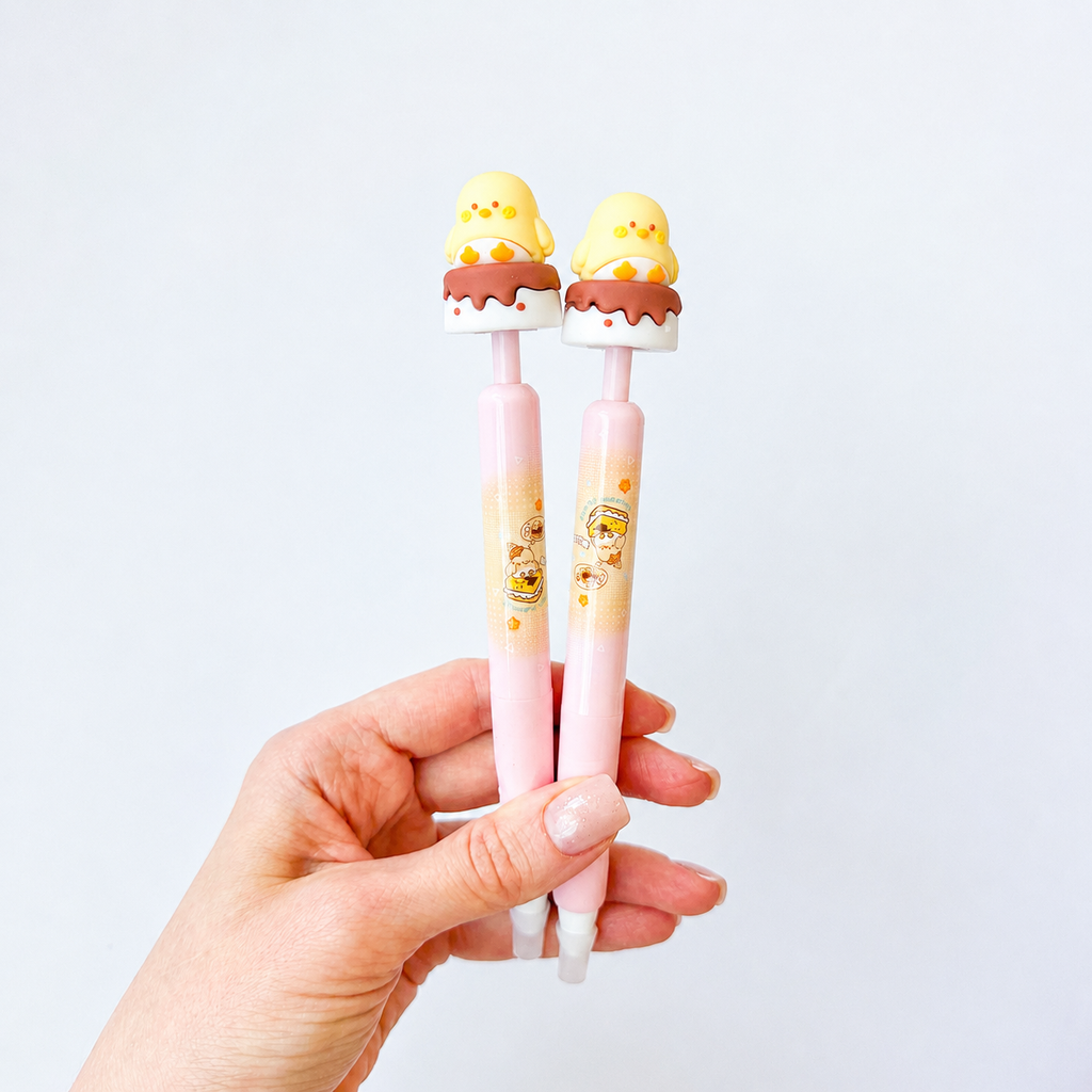 Dessert Family Gel Pen 🍮🐥 1 pcs