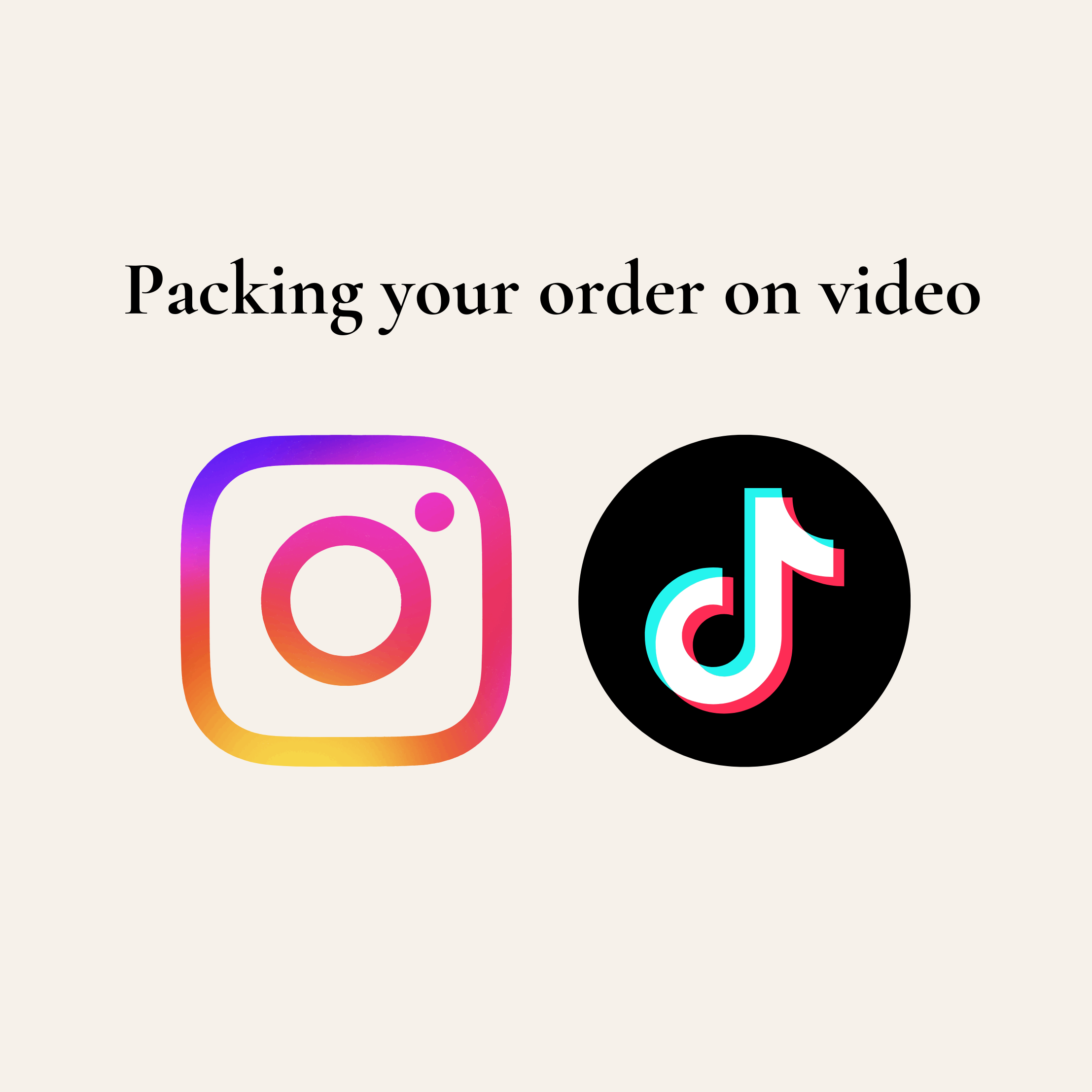 🎥 Packaging Your Order on Video (TikTok & Instagram)