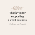 A Small Thank-You 🤍