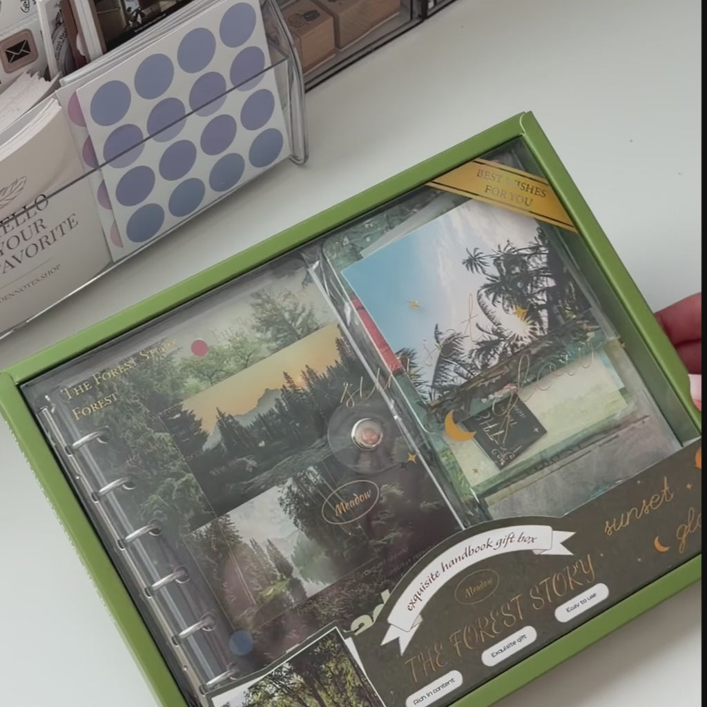 🌿 Forest Story Scrapbook Set (105 Pieces) 🌿